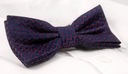 Мужской галстук-бабочка с нагрудным платком Alties - мелкий узор, темно-синий