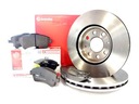 ДИСКИ ТОРМОЗНЫЕ BREMBO КОЛОДКИ FERODO PASSAT B6 GOLF V VI изображение 1