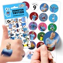 НАБОР НАКЛЕЙКОВ + ТАТУ ДЛЯ ДЕТЕЙ ERLING BRAUT HAALAND КАЧЕСТВА