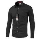 Tommy Jeans Мужская рубашка Tommy Hilfiger, черная, размер XL