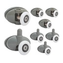 НАБОР РОЛИКОВ ДЛЯ ДУШЕВЫХ КАБИН ОДИНАРНЫЕ НАБОР РОЛИКОВ AQUAFORM 23 ММ