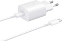 БЫСТРОЕ ЗАРЯДНОЕ УСТРОЙСТВО для Samsung USB-C 25 Вт + кабель USB-C 1 м