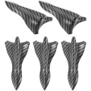 1 KIT BLACK ABS REAR SPOILER BUMPERS AGED ACCESSORY EXTERIOR CAR  photo 8