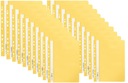Папка на клипсе из мягкого ПП желтого цвета, 20 шт. BIURFOL