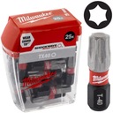 Ударные биты Milwaukee TORX TX40 25 шт.