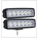 2X ФАРА РОБОЧА ГАЛОГЕН 6 LED (СВІТЛОДІОД) 18W 12-24V IP67 ПАНЕЛЬ 155MM УПРАВЛІННЯ  (18869293422) фото min 14