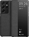 КОЖАНЫЙ чехол SMART VIEW для Samsung S21 Ultra 5G-