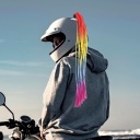 КОЛЬОРОВИЙ WARKOCZ / KUCYK DO ШОЛОМА MOTOCIKLINIO Z ПРИСОСКА - DEKORACJA  фото 15