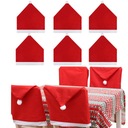 6x Рождественский чехол, орнамент, кремовый, украшение для стула, табурет, спинка