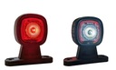 Звуковой габаритный фонарь LED Marker MINI 12/24В белый и красный