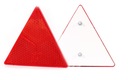 ODBLASK TRÓJKĄTNY CZERWONY NA ŚRUBY WAŚ