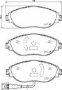 ZAPATAS DE FRENADO PARTE DELANTERA 8DB 355 015-921 HELLA SEAT 