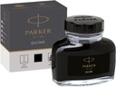 Čierny atrament do pera Parker Quink 57 ml