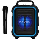 NOVOX MOBILITE СИНЯЯ КОЛОНКА С MP3 + БЕСПРОВОДНОЙ МИКРОФОН + АККУМУЛЯТОР