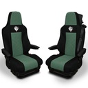Pokrowce na fotele MAN TGX 2020 1 pas ZIELONY