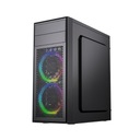 Корпус для игрового компьютера Fornax M100RGB RGB ATX со светодиодной подсветкой