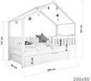 Łóżko dziecięce podwójne DOMI BIS2 różowe 90x200 Marka Beddy