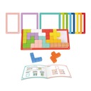 Tooky Toy Skladačka Kocky Tetris 10 úrovní obtiažnosti 22 el. Vek dieťaťa 3 roky +