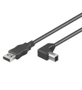 Goobay USB 2.0 AB 200 R/A HiSpeed, USB-кабель длиной 2 м USB A USB B Черный