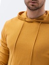 Pánsky sveter s kapucňou E187 horčicový XXL EAN (GTIN) 5902228819929