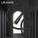 Kabel pleciony USAMS U41 lightning 3m 2A czarny/bl Kolor czarny
