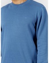 Pánsky sveter modrý okrúhly výstrih darček Vianoce Cross Jeans L Kolekcia Fall/Winter