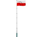 ТЕЛЕСКОПИЧЕСКАЯ ФЛАГОВАЯ МАЧТА 6,3 м + ПОЛЬСКИЙ ФЛАГ