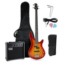 Zestaw gitara basowa elektryczna wzmacniacz akcesoria gitara do nauki
