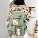 cute backpacks backpack girls women student green Kolor dominujący inny