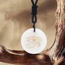 Egyptský náhrdelník Oko Horusa Biely Značka Blesiya