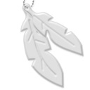 Светоотражающий рюкзак-сумка-подвеска-брелок с перьями