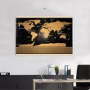 Скретч-карта с картой мира, черный и золотой, большой интерактивный образовательный набор XXL