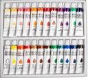 Akrylové farby umelecké viacfarebné 24 tuby Kapacita 12 ml