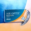 AIR OPTIX NIGHT&DAY AQUA 6SZT SOCZEWKI KONTAKTOWE MIESIĘCZNE BC8.6 MOC-2,75 Krzywizna 8.4 mm