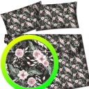 КОМПЛЕКТ ПОСТЕЛЕНИЯ С ЦВЕТАМИ РОЗЫ МАКИ ОРХИДЕИ МАГНОЛИЯ 160х200 СМ С УЗОРАМИ