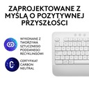 Klawiatura bezprzewodowa LOGITECH Signature K650 Biały 920-010977 Interfejs Bluetooth