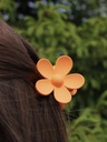Заколка для волос цветок большая челюсть лягушка оранжевая