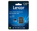 Высокопроизводительная карта памяти Lexar 128 ГБ micro SDXC — адаптер SD 100 МБ/с