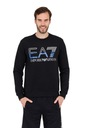 EA7 Čierna pánska mikina s modrým logom L