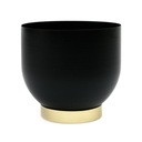 КРЫШКА ДЛЯ ЦВЕТОЧНОГО ВАЗОНА МЕТАЛЛ ЧЕРНОЕ ЗОЛОТО 15x16см