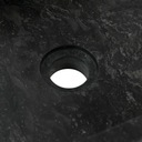vidaXL Kúpeľňová skrinka s mramorovým čiernym umývadlom, teakové drevo Farba nábytku čierna