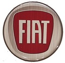 ЭМБЛЕМА ЛОГОТИП СЕРЕБРЯНО-ХРОМ 3D Fiat 55 мм