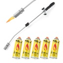 ГОРЕЛКА ДЛЯ сорняков ГАЗОВАЯ ДЛИННАЯ ГОРЕЛКА + 5 ГАЗОВ