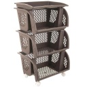 FOUR RACK BROWN пластиковая полка с ящиками