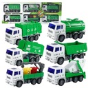 Набор из 6 мусоровозов, движущиеся части, мусоровоз 6Н.