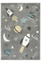 140x190 см ДЕТСКИЙ КОВЕР SPACE ROCKETS СЕРЫЙ