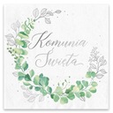 Салфетки СВЯТОЕ ПРИЧАСТЬЕ, блестящий принт, СЕРЕБРО