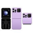 Раскладной 2G барный телефон A50 Pro с двумя SIM-картами для пожилых людей — фиолетовый/язык 2