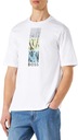 Pánske tričko blúzka Boss biela veľ. L bavlna logo Model 50469758