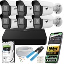 КОМПЛЕКТ IP-КАМЕРЫ НАБЛЮДЕНИЯ 5MPX 2K НАРУЖНАЯ МЕТАЛЛИЧЕСКАЯ POE С ДИСКОМ